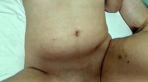 omg, listen to the splashing of my wet pussy as this curvy latina bbw gets creampie in bedroom couple action