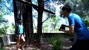 Horny Blonde Feels Intense Desire as She Sucks, Fucks, and Takes Facial Cumshot in Lingerie