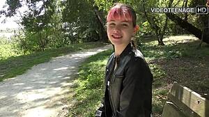 Cute 18 years Luna does anal porn casting with toys fingering gaping asshole in first time french european teen brunette natural tits tight pussy action!