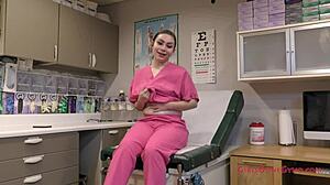 Nurse Uses Dirty Talk And Jerk Off Instructions To Make Patient Cum