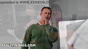 Reality Kings - Nicole Aria And Angel Windell Start Cam Show But Include Stepdad In FFM Threesome