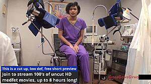 Jackie Banes handles tampa university entrance physical with nurse gloves and fetish humiliation in hospital setting