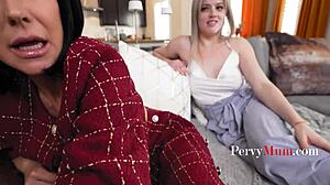 I know my sexually frustrated step mom needs this threesome badly