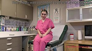 Nurse Uses Dirty Talk And Jerk Off Instructions To Make Patient Cum