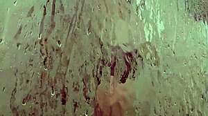 Intense shower play unfolds with dominant mommy in control
