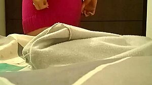 hidden camera catches my nympho spanish stepsister with pink pussy in miniskirt outdoors 😏