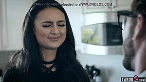 Young 18+ woman outsmarts her coworker after work