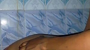 Amateur big tits babe gets banged hard in homemade group shower scene. She submits fully during her first time bathing session.