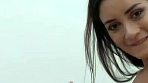 Horny italian takes big cock in anal and vaginal compilation scenes