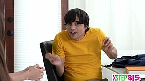 Bisexual teen stepsister megan marx in threesome fucking with bff and stepbro