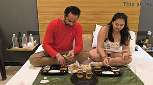 step daughter fucks step dad with big dick sucking and monster cock riding