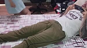 Hey, that horny stepdad just bangs his stepdaughter hard when they're home alone