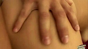 Beautiful brunette babe anal fucked in big ass doggystyle