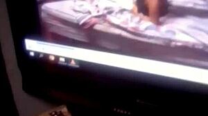 Damn, pounding my fat filthy wife while eyeing video of tight petite teen step daughter