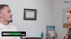 i got caught fucking my petite blonde stepsis with small tits and tight pussy, now stepmom wants in on this threesome!