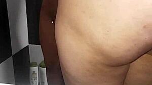 My girlfriend makes me come in bathroom with her squirting blowjob