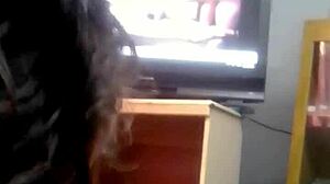 Damn, pounding my fat filthy wife while eyeing video of tight petite teen step daughter