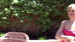 lustful step daughter haileey james, 18 years old, gets bent over for big cock anal fucking outdoors