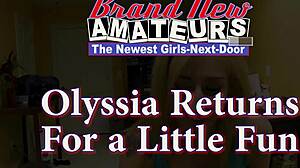 can this horny skinny brunette olyssia really deepthroat a cock and swallow every drop of cumshot?