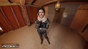 BRUNETTE CHANI RIDES HUGE COCK IN DUNE COSPLAY PARODY!