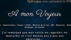 Whispers of French Solo Orgasm in Voyeur Exhib with Multiple Peaks