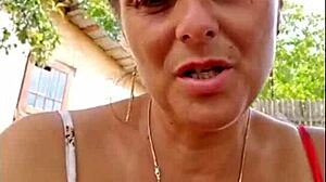 Blonde milf reaches ORGASM through intense MASTURBATION with natural tits