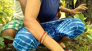 Stepmom Hates Father's Small Cock So Fucks Stepson in Forest!