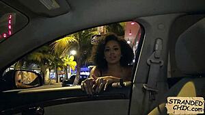 Curly hair beauty hints at outdoor fucking with julie kay