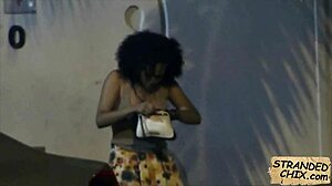 Curly hair beauty hints at outdoor fucking with julie kay