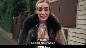 These days prove challenging for professional strippers so guy assists Daisy Lee with big fake tits in reality.