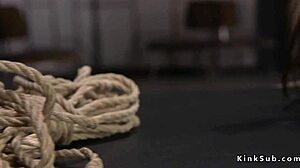 Big tits sub in torn pantyhose gets fucked hard 😈