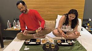 step daughter fucks step dad with big dick sucking and monster cock riding