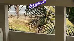 Pussy View At Beach Resort With Outdoor Flashing Boldness!