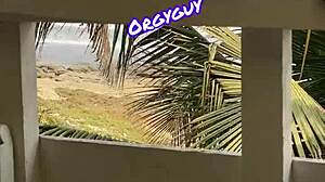 Pussy View At Beach Resort With Outdoor Flashing Boldness!