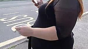 Hey, check out my wife smoking a cigarette.