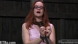 tossed up hotty is punished in garage with rough actions until she screams from intense torment!