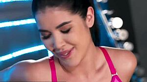 Can Tight Petite Lady Dee Handle Blowjob And Pussy Licking For Gym Orgasm?