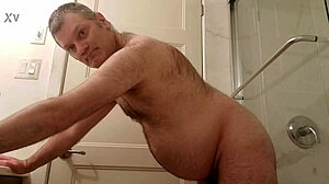 Nude Martin Lavallée Enjoys Toy Play And Exhibitionist Fun In Bathroom