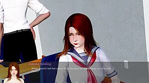 Shaved Redhead and Big Tits Babe in Arizona Unbridled Lesbian Play