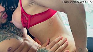 stretching my tight ass with a monster cock for deep anal creampie