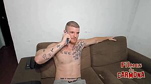 Boyfriend gave his girl two more cocks as a gift, leading to triple penetration all bareback!