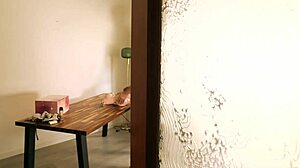 This Evolova electronic sex doll feels amazing bent over in doggystyle with vibrator toys for fetish fun.