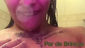 Tomei Um Banho E Fui Gozar Gostoso Sentando Na Piroca Grande