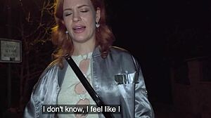 PUBLIC AGENT GINGER HAIRED BABE SQUIRTS ALL OVER MY COCK IN ROUGH OUTDOOR POV SEX WITH CUMSHOT!