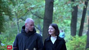 Skinny Teen 18+ Margo Von Teese Gets Blowjob And Doggystyle Cumshot From Boyfriend After Walk With Shaved Pussy Licking