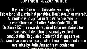 Hey, step-mom Julia Ann is stuffing her lingerie-clad pussy with her step-son's big cock in missionary and doggystyle on the couch!