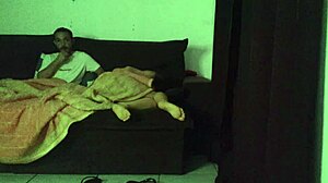 Amateur milf housewife divides sofa with not son in intriguing bareback doggystyle session on workout shorts