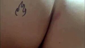 Threesome surprise at husband's friend's house contrasts with intense pussy pounding