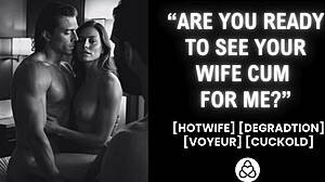 Desperate Wife Takes Big Cock Fucking And Creampie In Front Of Husband For Real Amateur Cuckold Humiliation