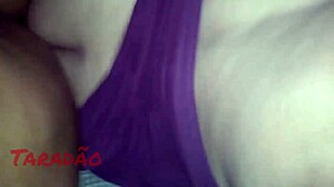 Amateur mature BBW gets assfucking and handjob in homemade cuckold humiliation scene.